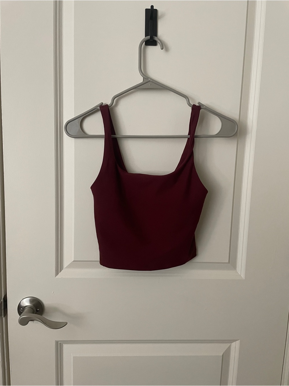 Old Navy Burgundy Square-Neck Crop Tank